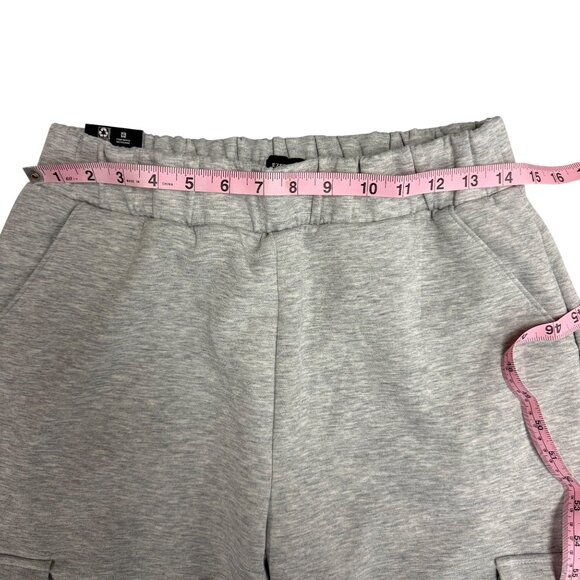 Express Cargo Jogger Pants Mens Grey Size M Pockets Hip Hop Athleisure Medium - Picture 7 of 8